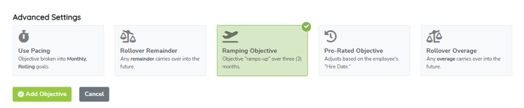 Ramping Objective