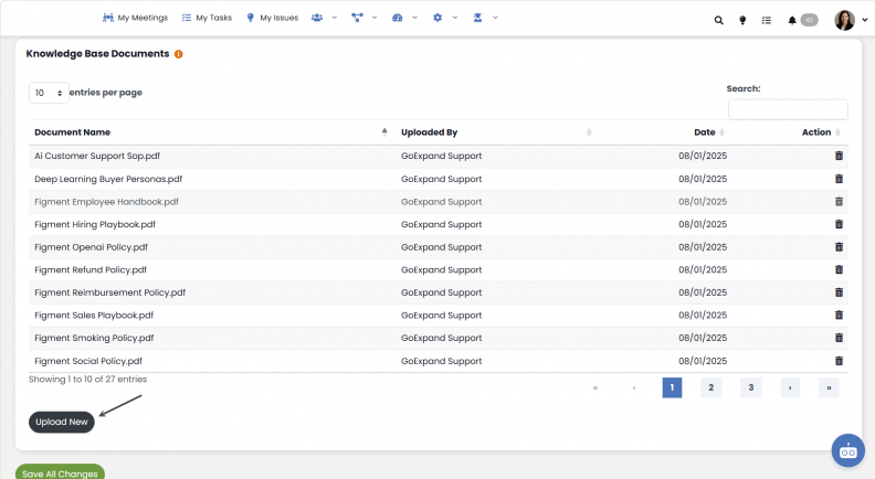 AI Assistant - Process Documents AI Documents
