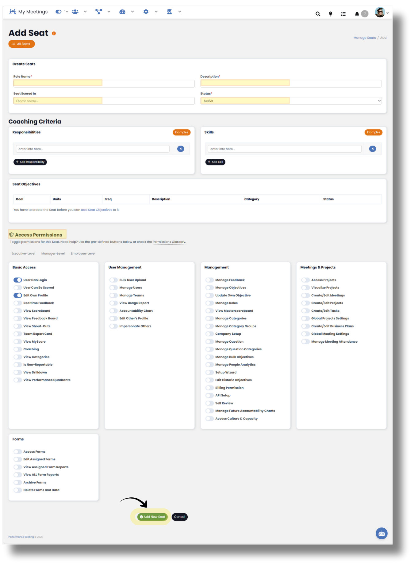 Roles, Seats and Permissions – Docs