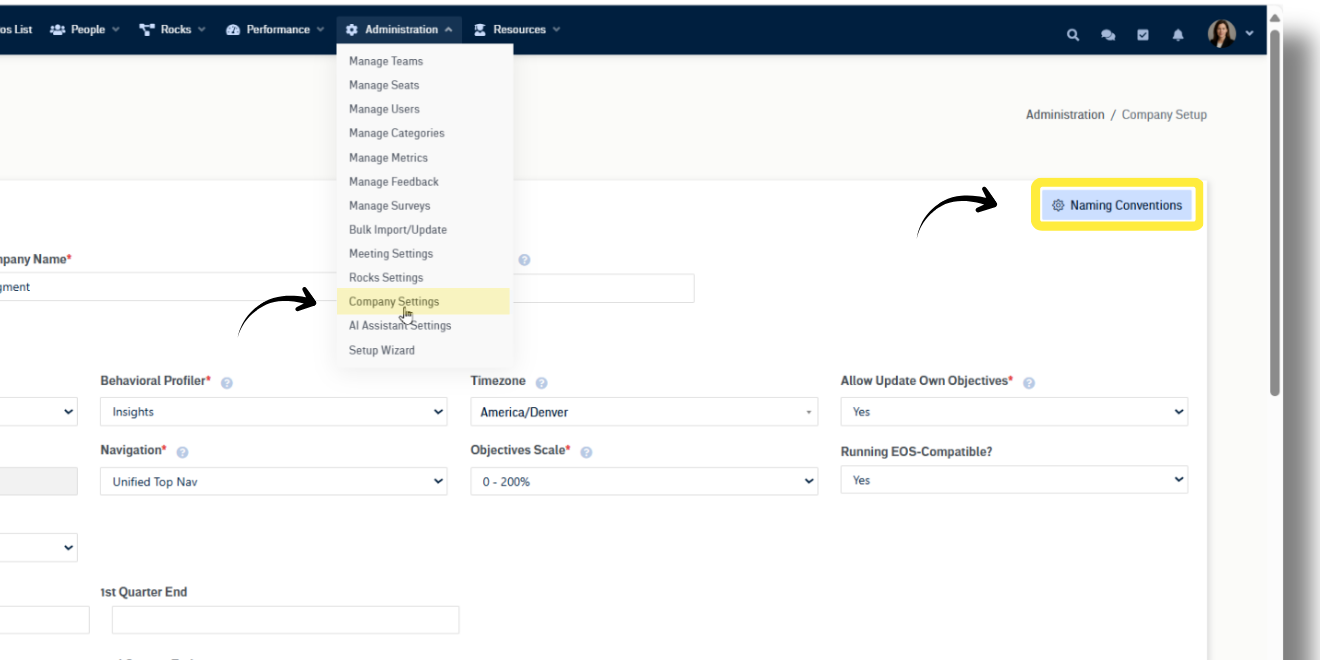 Company Setup – Docs