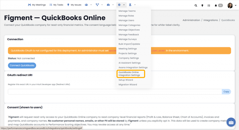 Adding QuickBooks Objectives QB Integration WP