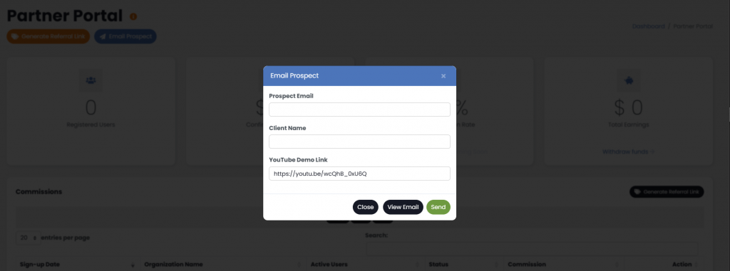 Refer right from the Partner Portal
