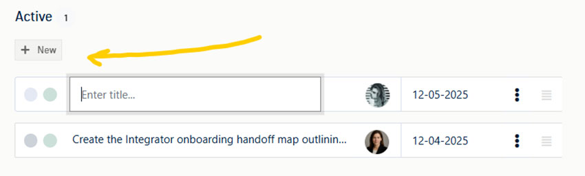 Quick Add Tasks and Challenges